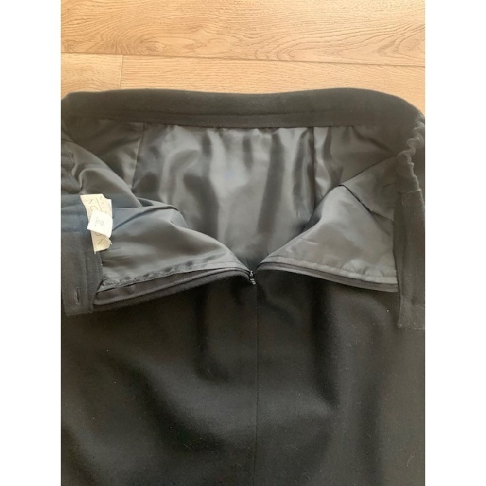 Norton McNaughton Black Wool Skirt Suit Vintage Blazer Set Size 14 16 Woolmark - Picture 10 of 12